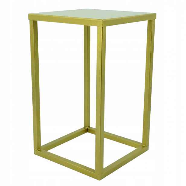 SIMPLE-16 Držák Na Květináč 40 cm kovový, zlatý, 1-úrovňový
