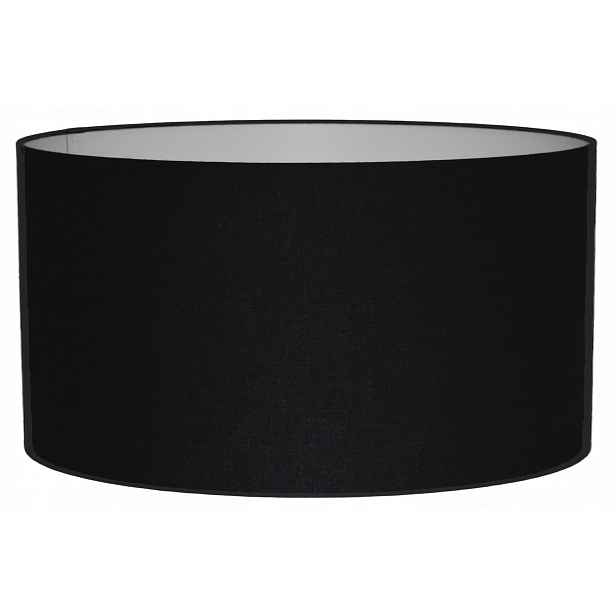 Stínidlo na stojací lampu Závěsný válec 45/25 cm E27 Černá Bavlna Mirano