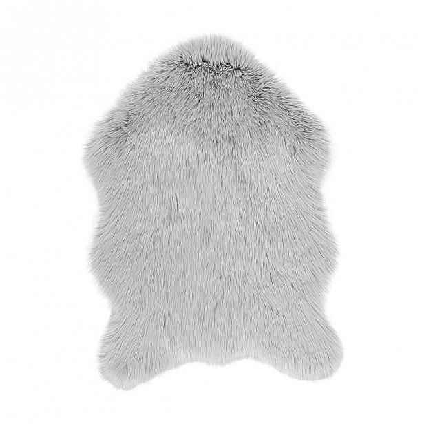 Světle šedá umělá kožešina Tiseco Home Studio Sheepskin, 60 x 90 cm