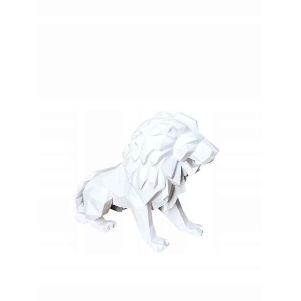 Velký lev Low Poly, figurka, dekorace, ozdoba v moderním stylu, dárek