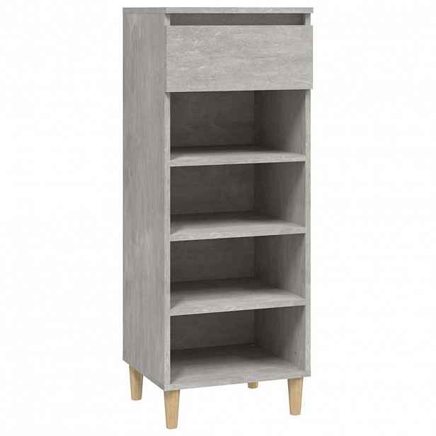 vidaXL Botník betonově šedý 40x36x105 cm kompozitní dřevo