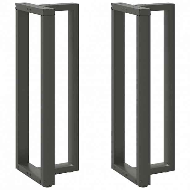 vidaXL Nohy barového stolu ve tvaru T, 2 ks, antracitové, 50 x 35 x (110-111) cm, ocel