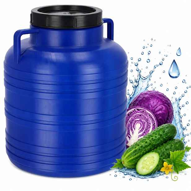 Plastový Sud 30 L Na Vodu K Nakládání Zelí Okurek A Kvašení Atest