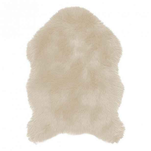 Béžová umělá kožešina Tiseco Home Studio Sheepskin, 60 x 90 cm