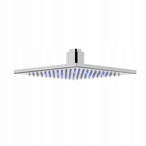 Dešťová sprcha Corsan Ango Led chromovaná, čtvercová