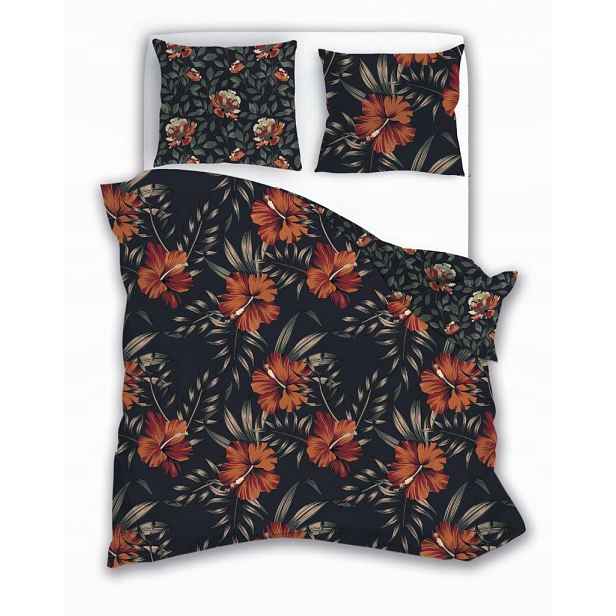 Elegantní Povlečení Povlečení S Palmovými Listy, Bavlněným Saténem 160x200