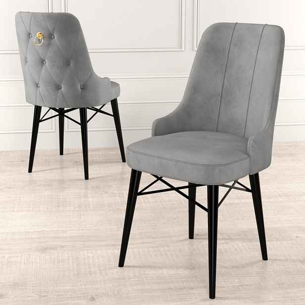 Sada židlí (6 kusů) Pare - Grey, Black