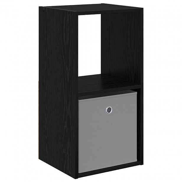 vidaXL Noční stolek Černý dub 35 x 32 x 68,5 cm Kompozitní dřevo