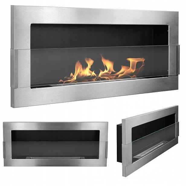 Závěsný Biokrb Se Sklem 900X400 Inox Stříbrný