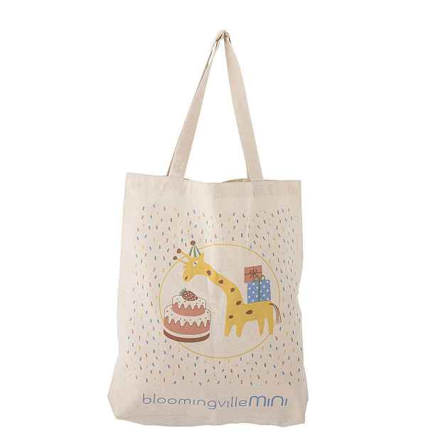 Bavlněná taška CELEBRATE Bloomingville MINI - přírodní