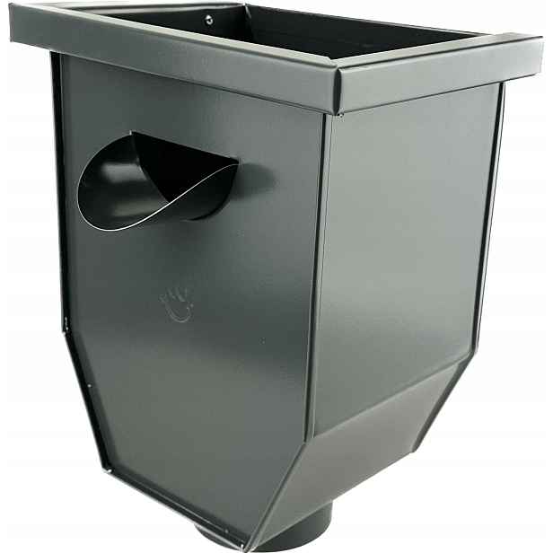Odtokový koš pro trubky 90 mm Galeco Ocel grafit Ral 7015