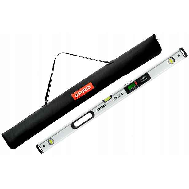 Pro Digitální vodováha Magnet Elektronická Digital 100 cm Bílá s pouzdrem