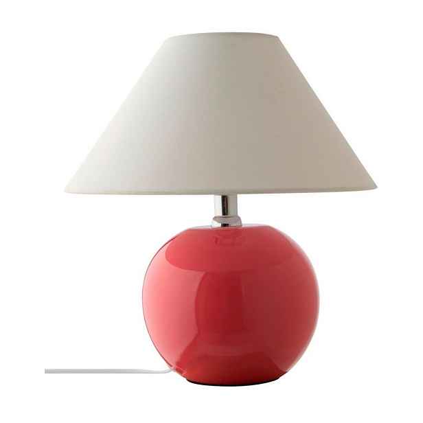 Růžová/krémová keramická stolní lampa (výška 29 cm) Karamell – Jotex