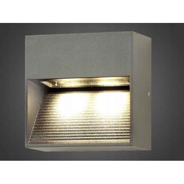 Led fasádní svítidlo Ninion 2W Dw šedé