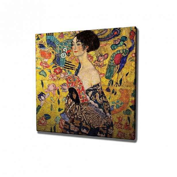 Nástěnná reprodukce na plátně Gustav Klimt , 45 x 45 cm
