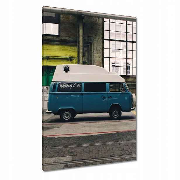 Obrazy 60x90 Modrý autobus Auto