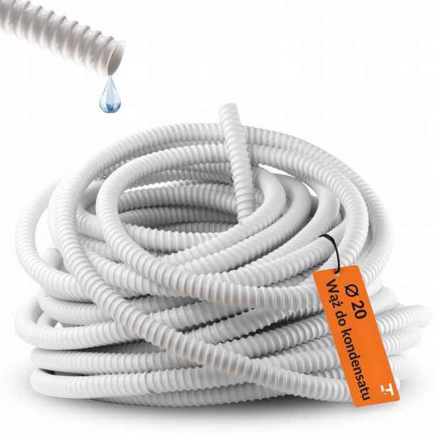 Pružná hadice pro kondenzát klimatizace trubka Pvc Ø 20 – 30 m