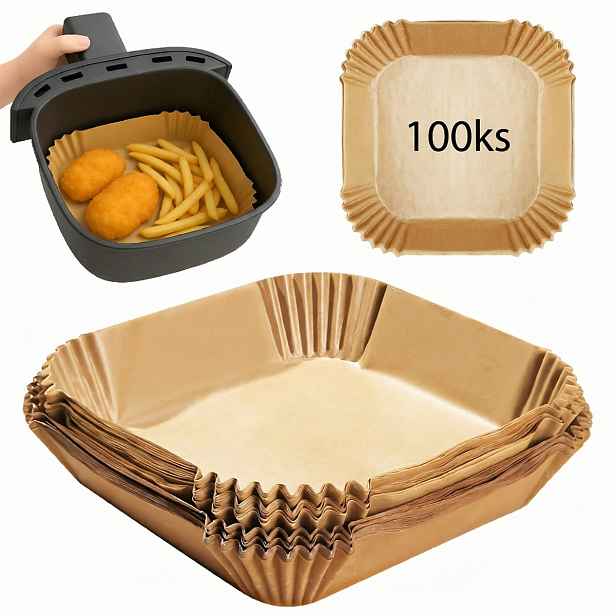 Rachs Kochwerk Papír na pečení do horkovzdušné fritézy 100ks, 16×4,5cm, 13181