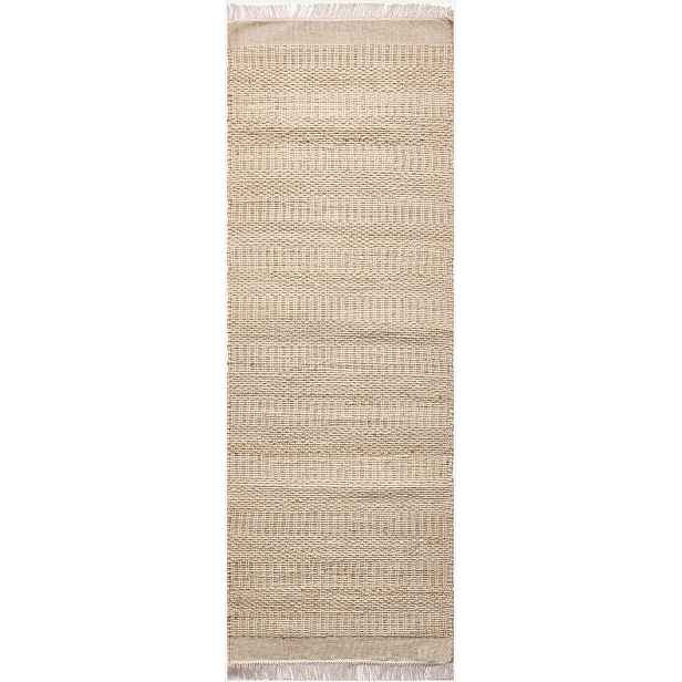 Ručně vázaný kusový koberec Clover J 22 Natural, 80x150, béžová, chodba / předsíň, Diamond Carpets India