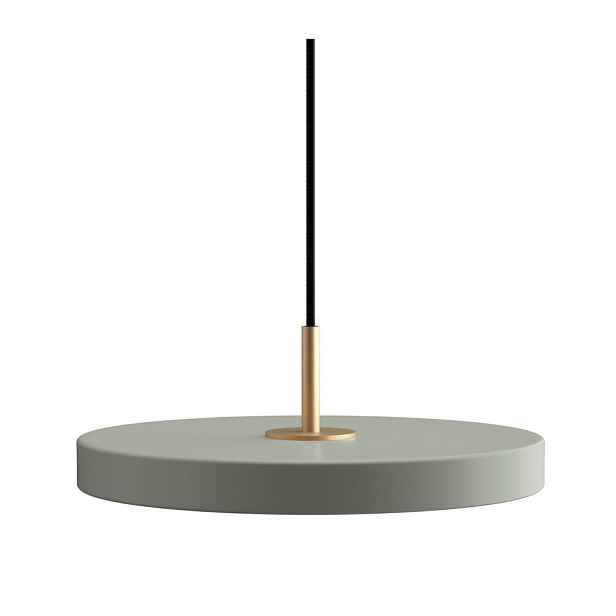 Šalvějově zelené kovové LED stmívatelné závěsné svítidlo s kovovým stínidlem ø 31 cm Asteria Plus – UMAGE