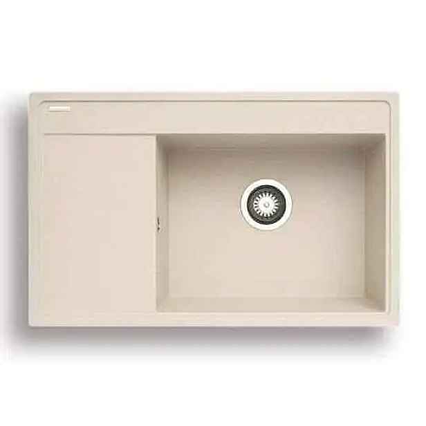 Casarredo Pyragranitový dřez CAMEA 1B 1D RH (79x50) vanilla