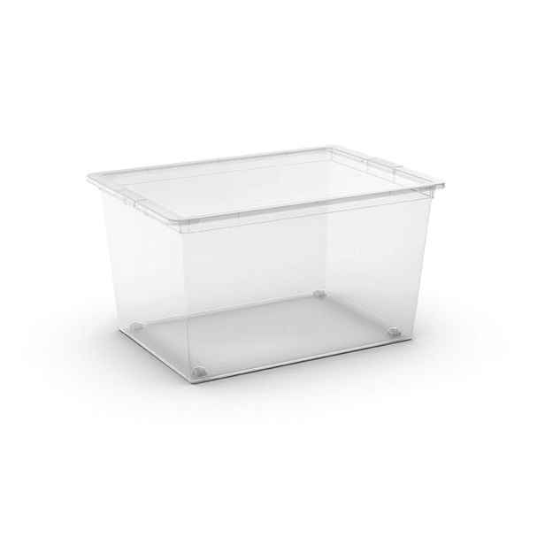 KIS C BOX 008417WHTR Box 50 L, průhledný s kolečky
