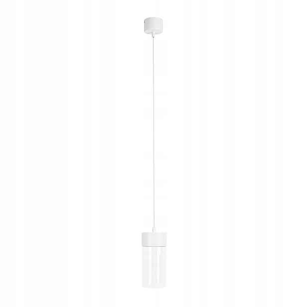 Maxlight Led Závěsné Svítidlo 7W Fusion Bílé Skleněné Trubice Minimalistické