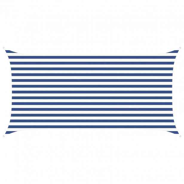 vidaXL Sluneční plachta Modrá a bílá 2 x 4 m 100% polyester Oxford