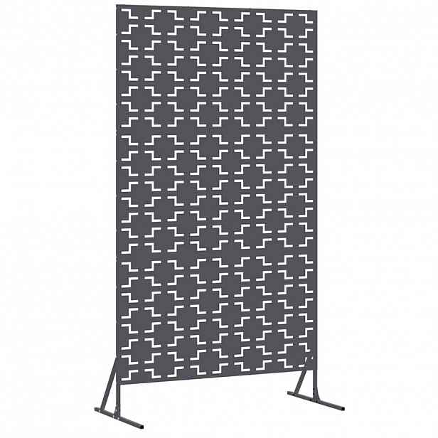 vidaXL Obrazovka pro soukromí 100 x 50 x 180 cm Ocel Antracitová