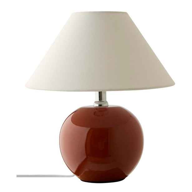 Hnědá/krémová keramická stolní lampa (výška 29 cm) Karamell – Jotex