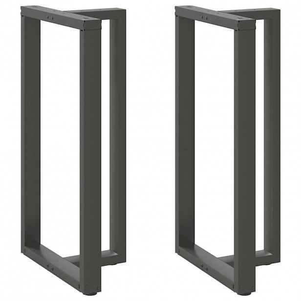 vidaXL Nohy barového stolu ve tvaru T, 2 ks, antracitové, 60 x 35 x (110-111) cm, ocel