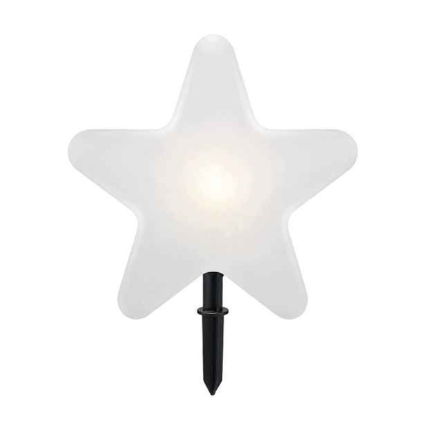 Zahradní lampa Hvězda 30 cm Venkovní vánoční dekorace 230 V Eko-light