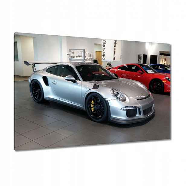Obrazy 120x80 Stříbrné Porsche Auto