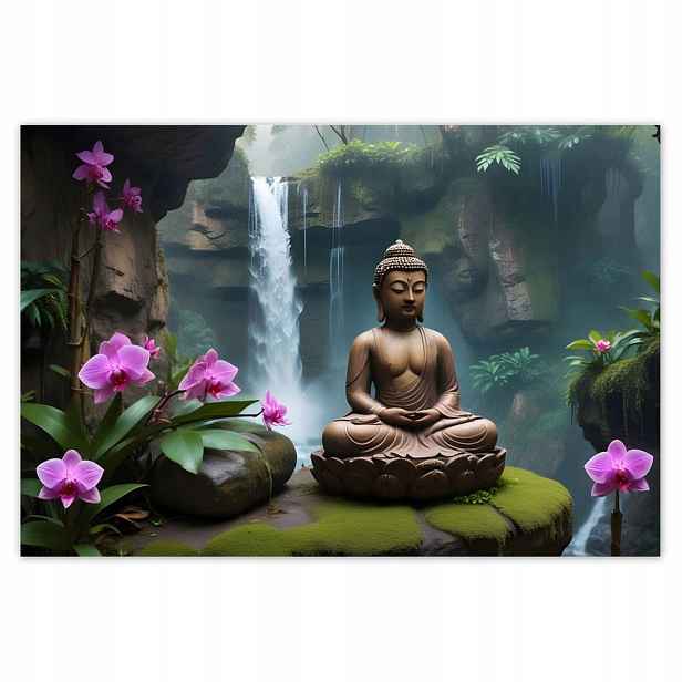 Plakáty 200x135 Meditující Buddha