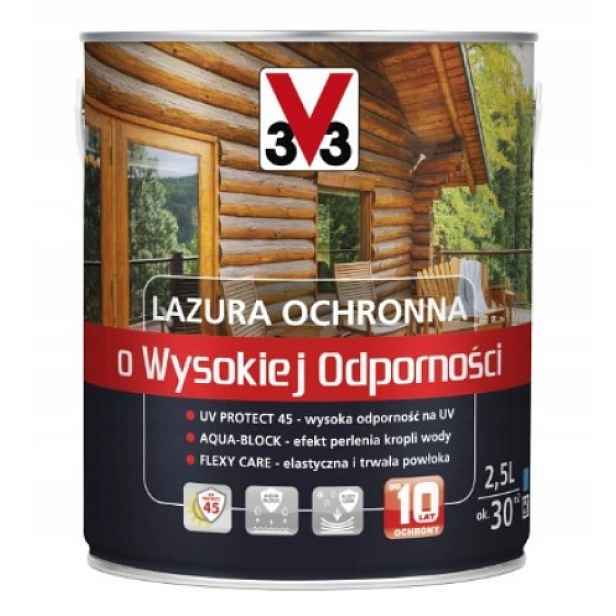 V33 Lazura s vysokou odolností až 10 let Dub střední 2,5L