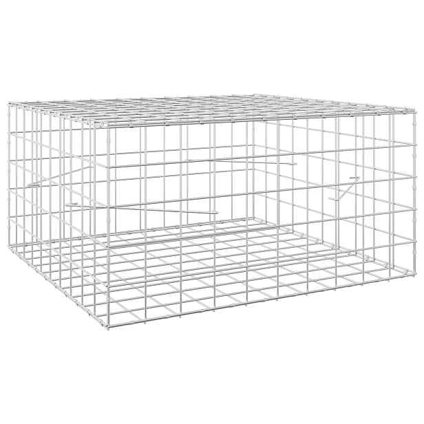 vidaXL Gabion s drátem 5 mm a síťkou 10x10 cm 100x100x50 cm