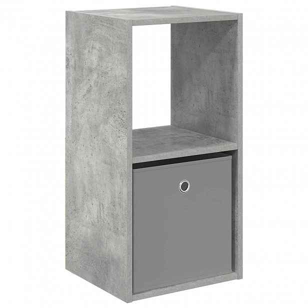vidaXL Noční stolek Betonově šedá 35 x 32 x 68,5 cm Kompozitní dřevo