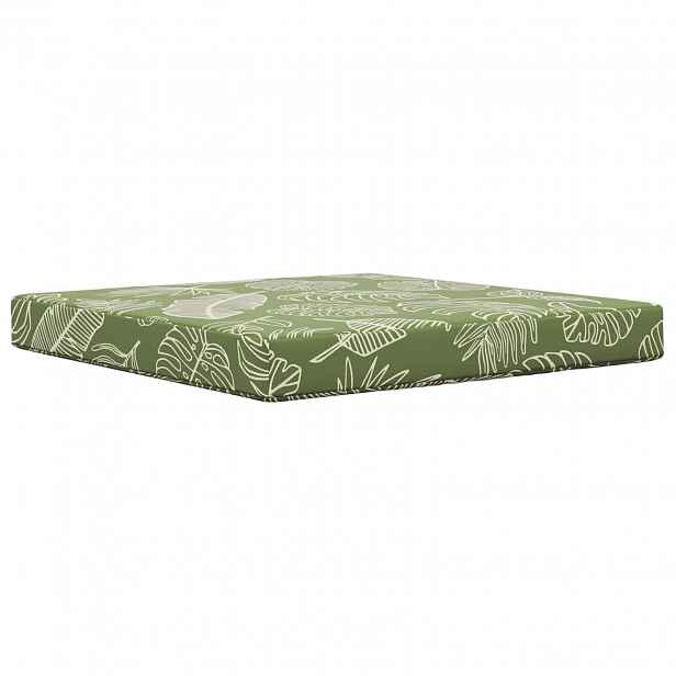 vidaXL Venkovní polštář na pohovku Polyester Listový design 80 x 80 cm