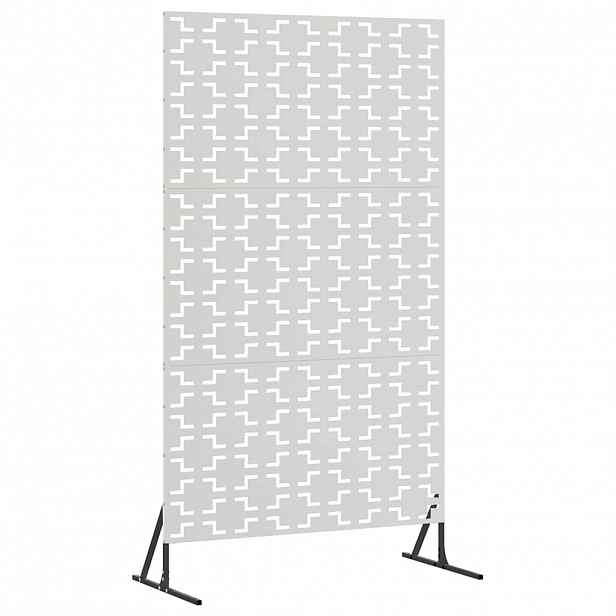 vidaXL Obrazovka pro soukromí 100 x 50 x 180 cm Nerezová ocel Stříbrná