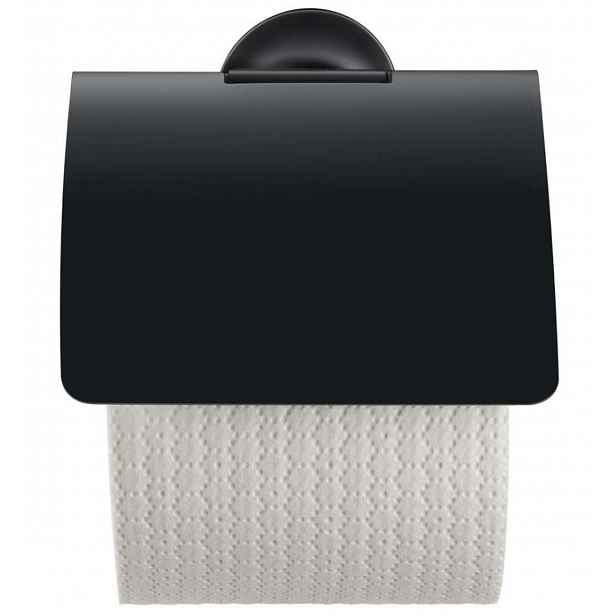 Duravit Starck T - Držák toaletního papíru s krytem, matná černá 0099404600