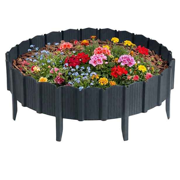 HowHomely Zahradní palisáda Linea 78,5 cm antracit