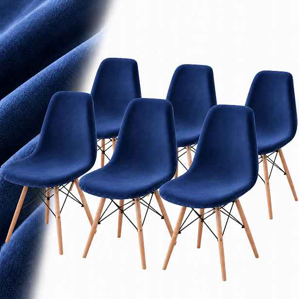 Potah Na Skandinávské Křeslo 6 Ks Velur Premium Elastický Plyš