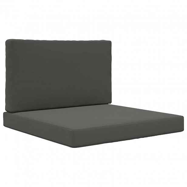 vidaXL Venkovní polštář na pohovku Polyester Antracitová 80 x 80 cm