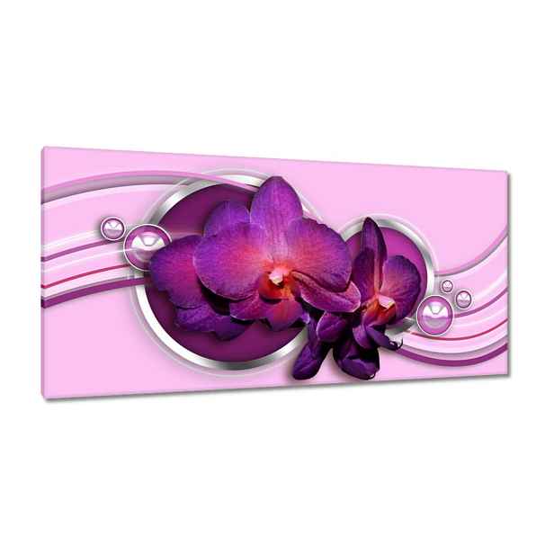 Obrazy 115x55 Fialový orchidej
