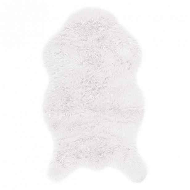 Bílá umělá kožešina Tiseco Home Studio Sheepskin, 80 x 150 cm
