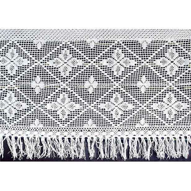 Dekorační záclona Jagna 60 x 1000 cm barva bílá