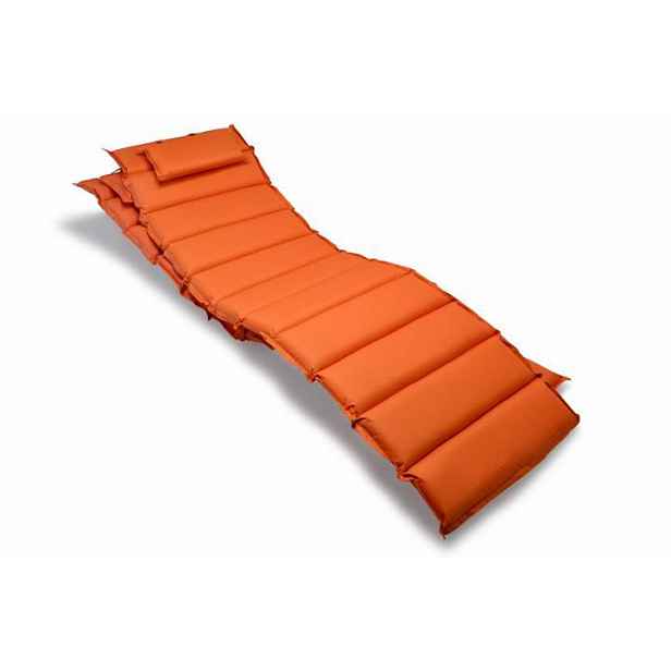 Divero 29897 Sada 2x polstrování na lehátko - oranžová