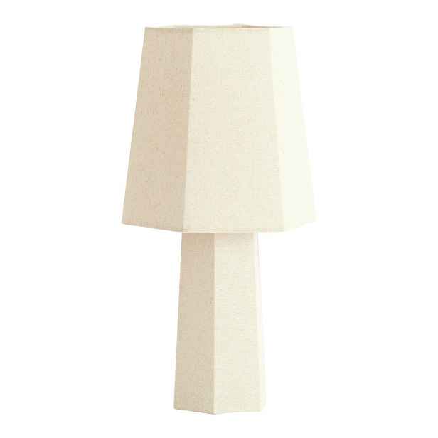 Krémová stolní lampa s textilním stínidlem (výška 50 cm) Musabo – Light & Living