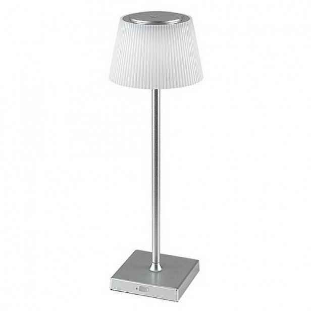 Rabalux 76013 stolní LED lampa Taena, 4 W, stříbrná