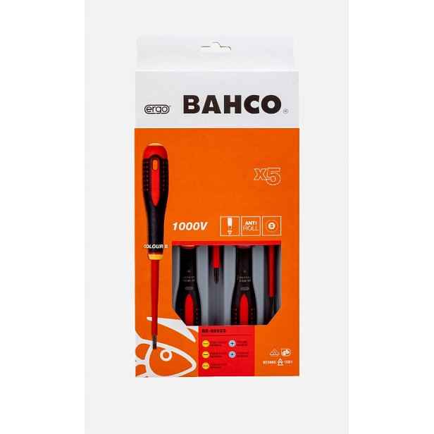 sada 5 ks izolovaných šroubováků Ergo Bahco [BE-9882S]